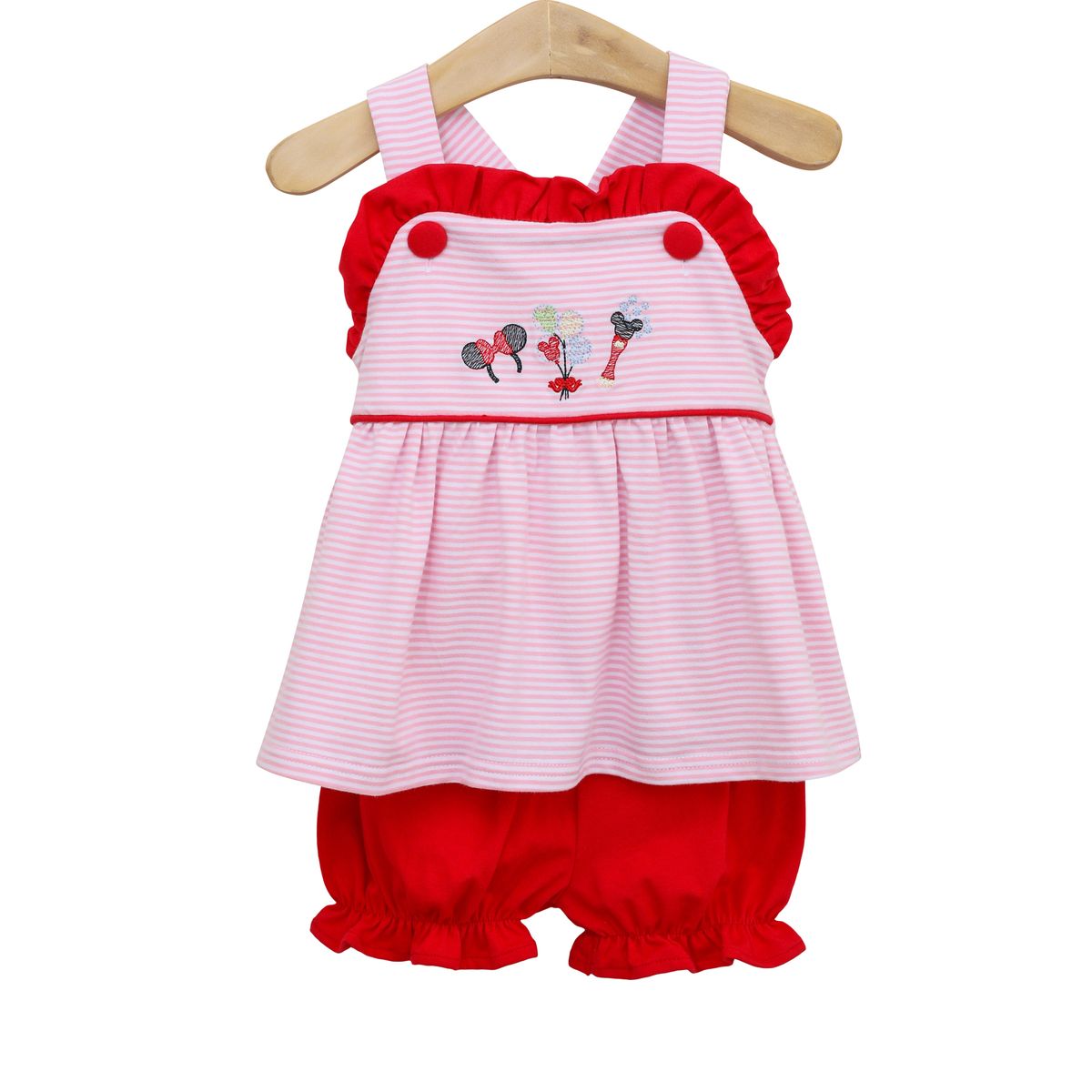 Trotter Street - Mouse Embroidery Bloomer Set