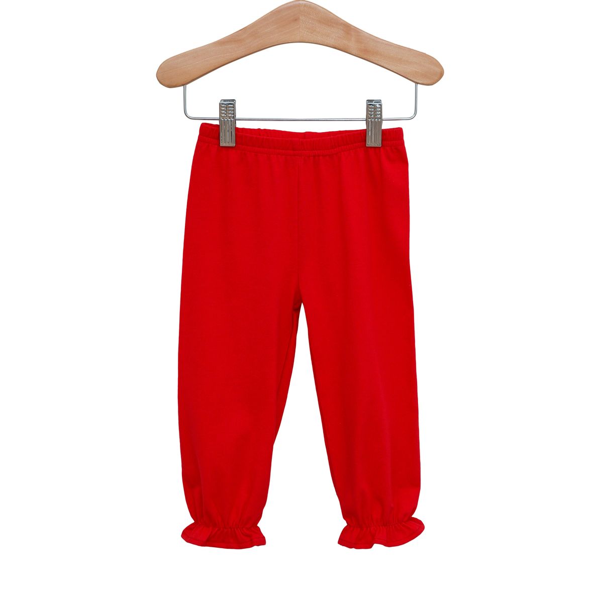 Red Ruffle Bloomer Pants