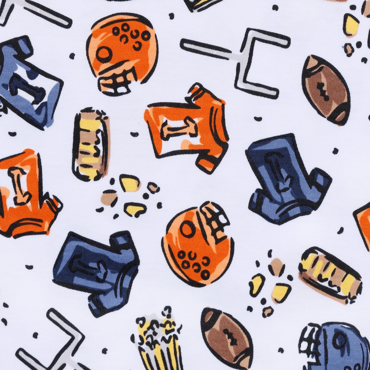 Magnolia Baby - Future Draft Picks Navy Orange Flutters Bubble