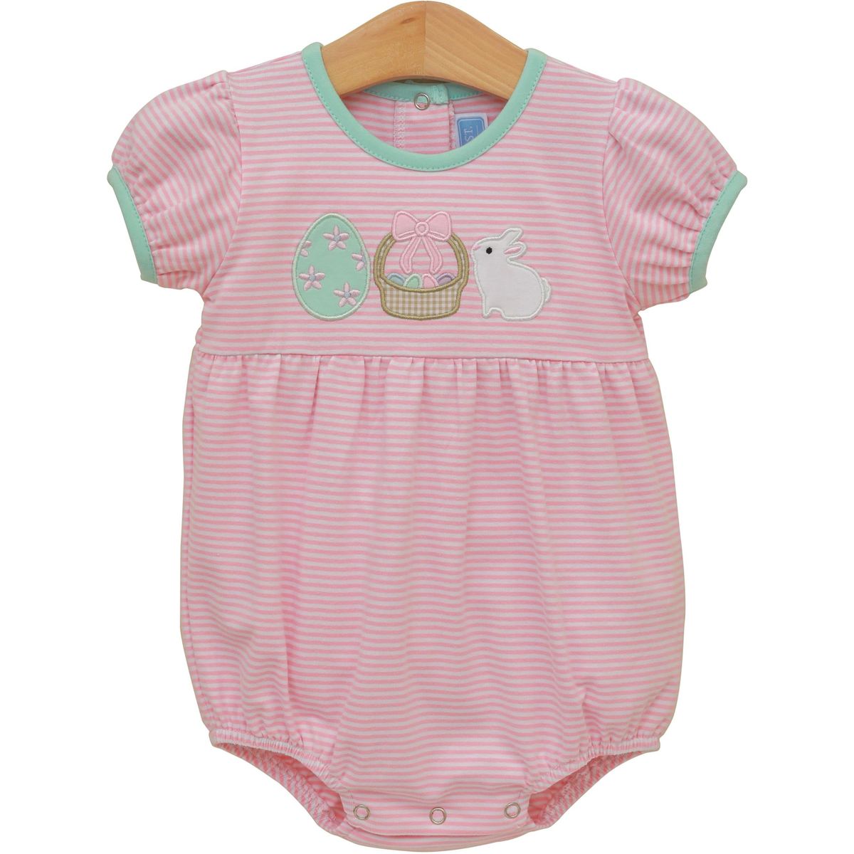 Pink Bunnies & Baskets Bubble