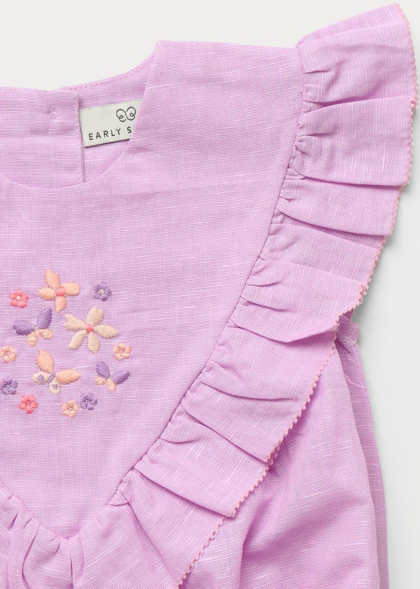 Lilac Lucy Baby Bubble Romper