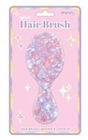 Iscream mini hair brush with a colorful, compact design ideal for travel and on-the-go hair styling.