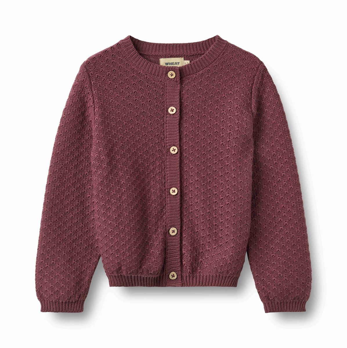 Eggplant Magnella Knit Cardigan