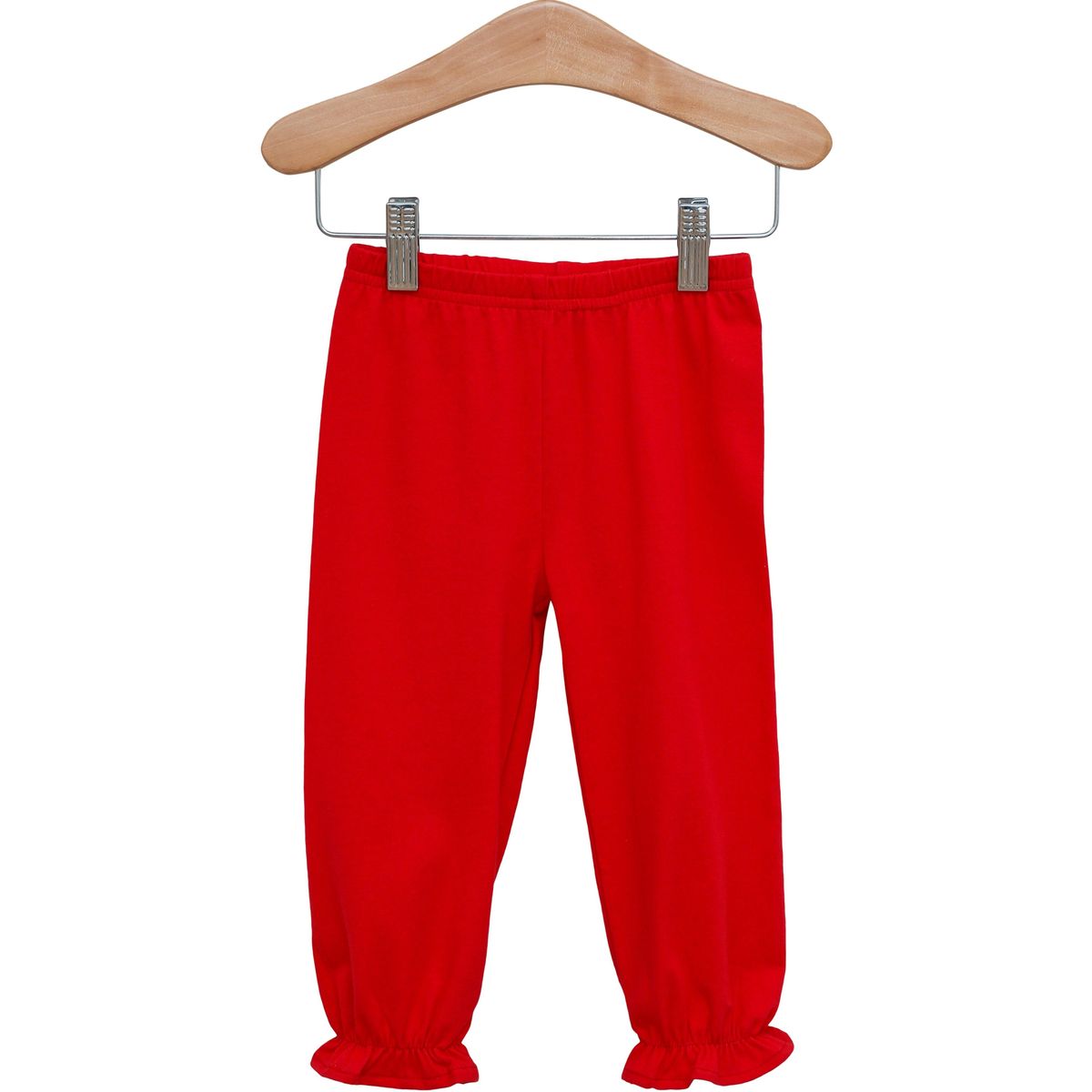 Red Ruffle Bloomer Pants