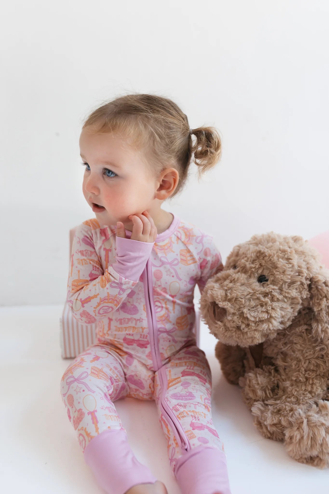 Birthday Girl Zipper Romper