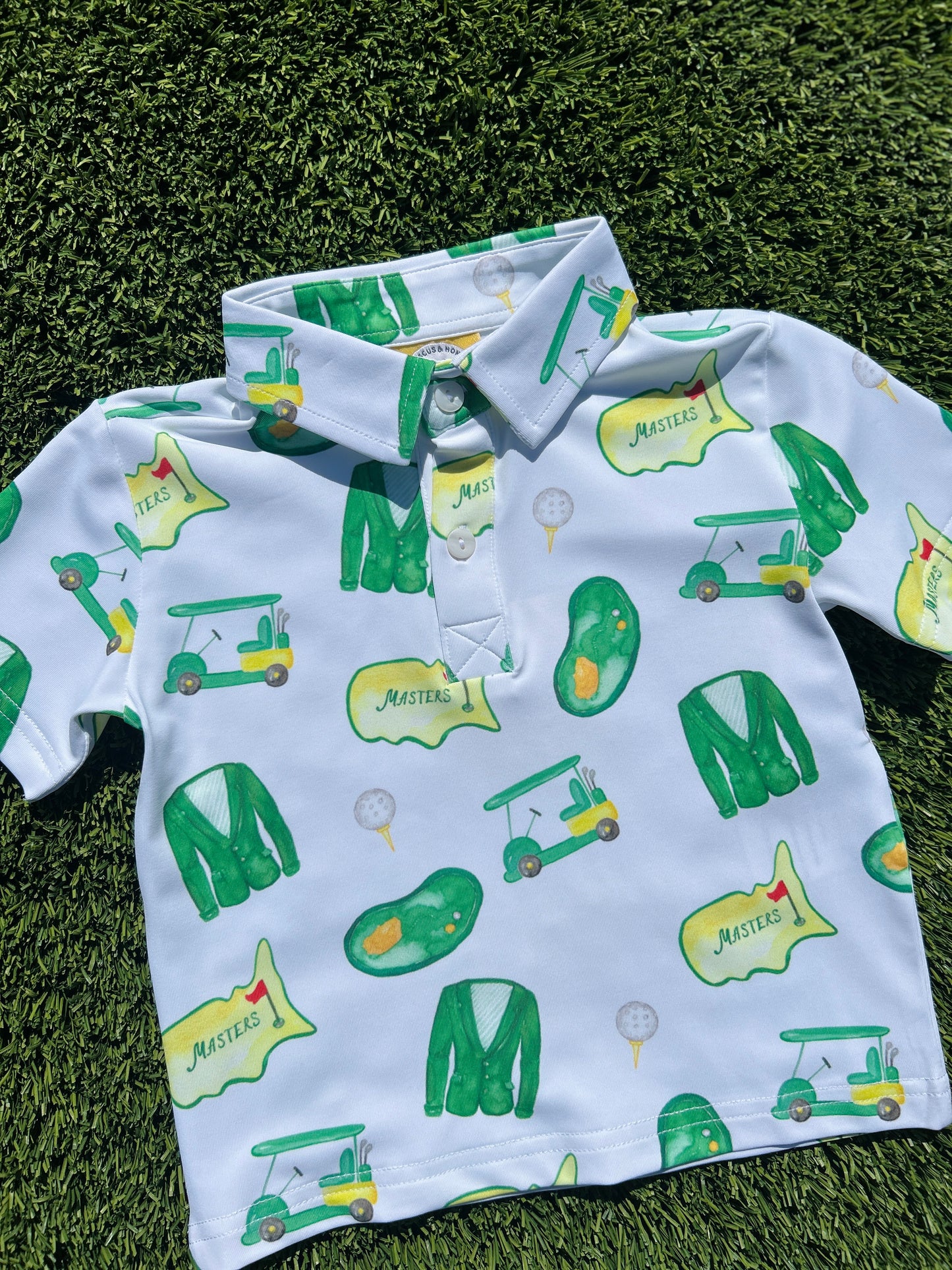 Hibiscus & Honey - Hole in One Boys Knit Polo