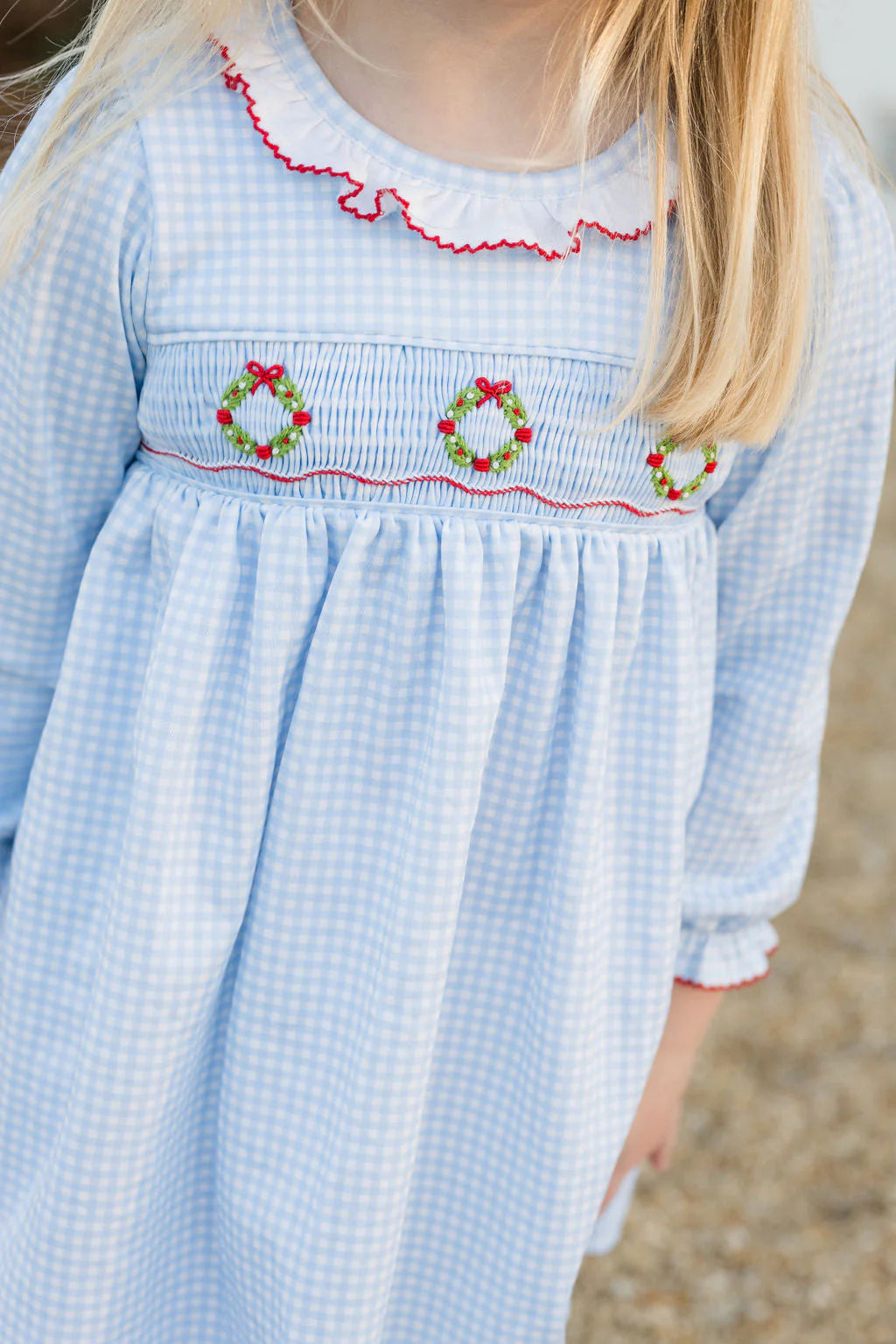 Smocked Wreath Sara Dress