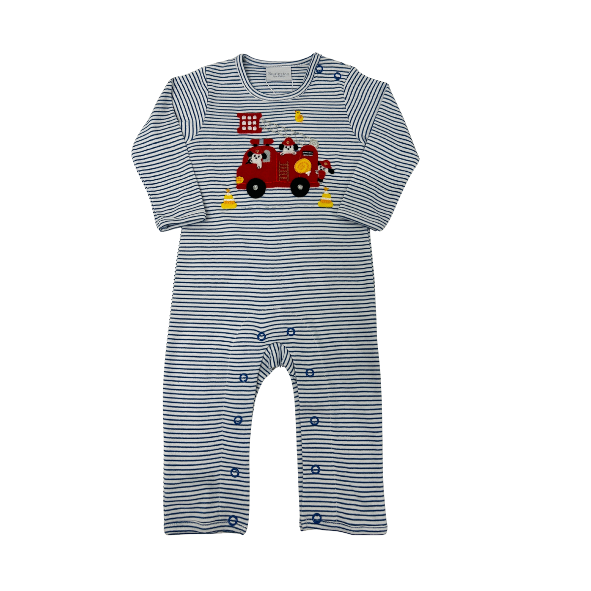 Squiggles - Royal Stripe Dogs to the Rescue L/S Coverall