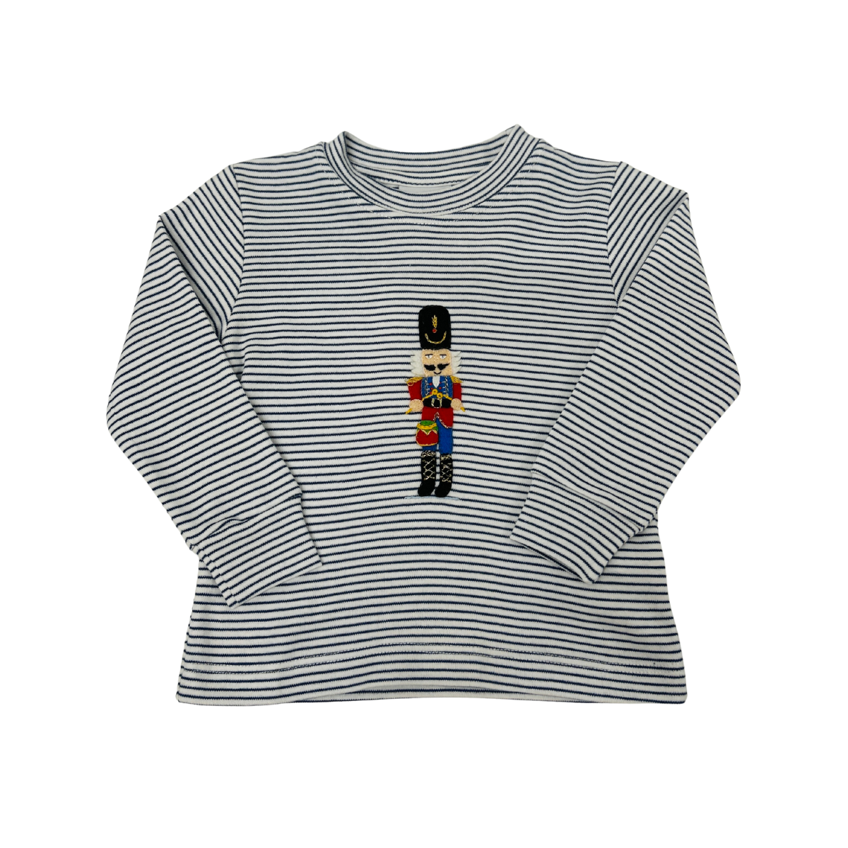 Squiggles - Navy Stripe Nutcracker L/S Shirt