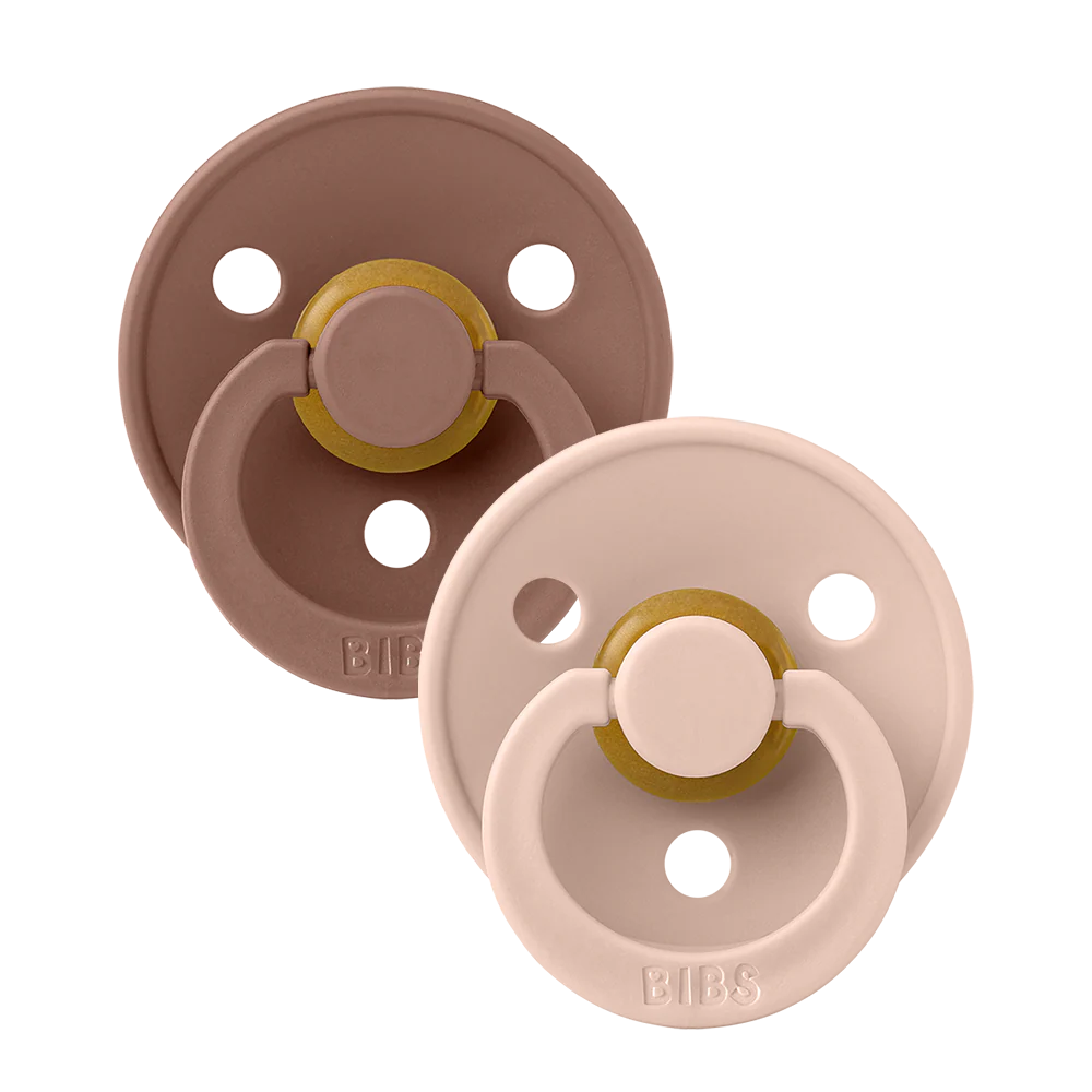 BIBS Pacifier - 2 Pack - Woodchuck/Blush