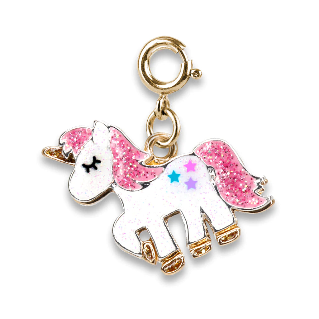 Charm It! - Gold Glitter Unicorn Charm