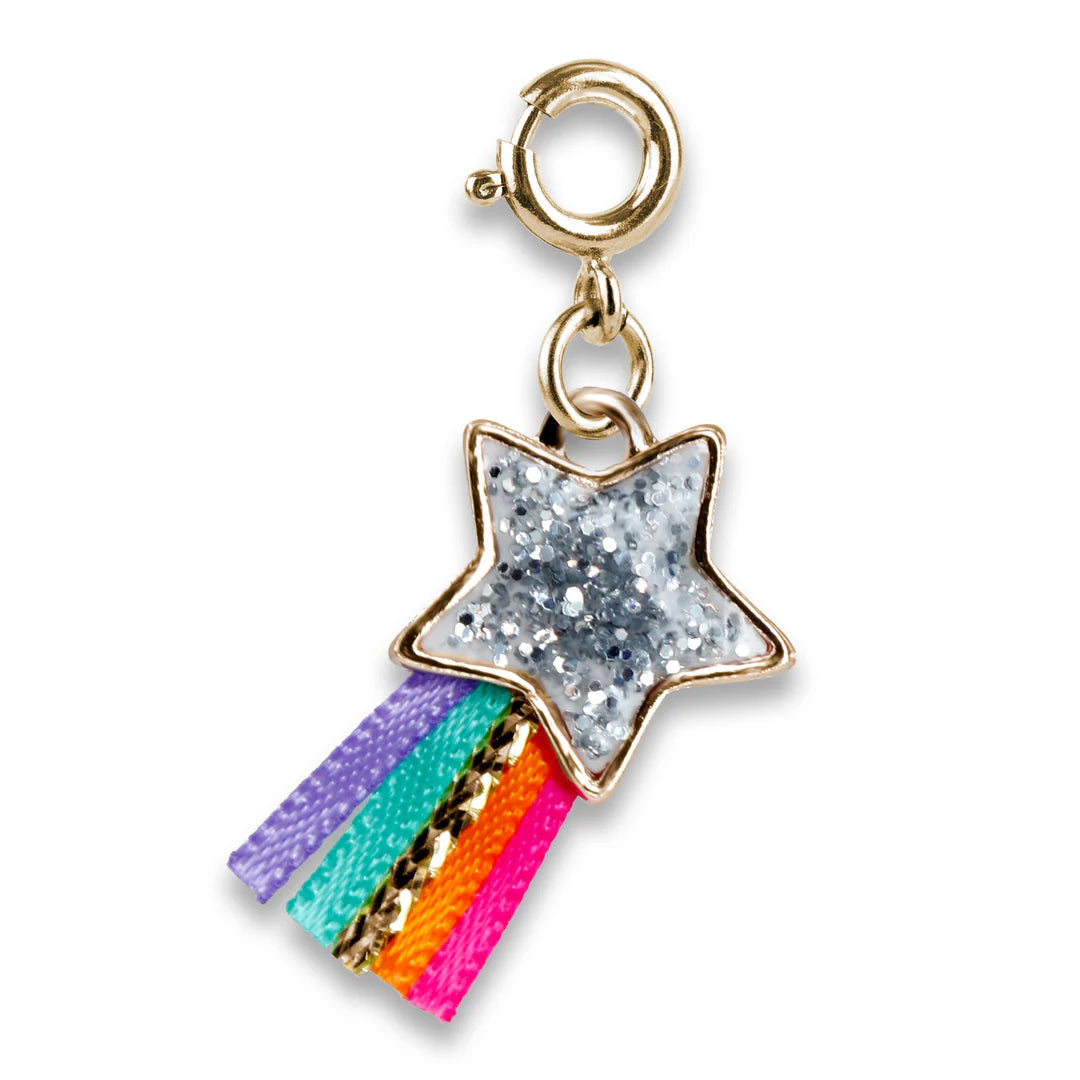 Charm It! - Gold Glitter Shooting Star Charm