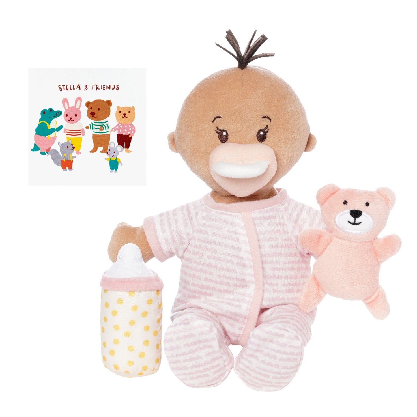 Manhattan Toy - Love, Stella Sleepy Time Set Beige Doll with Brown Tuft
