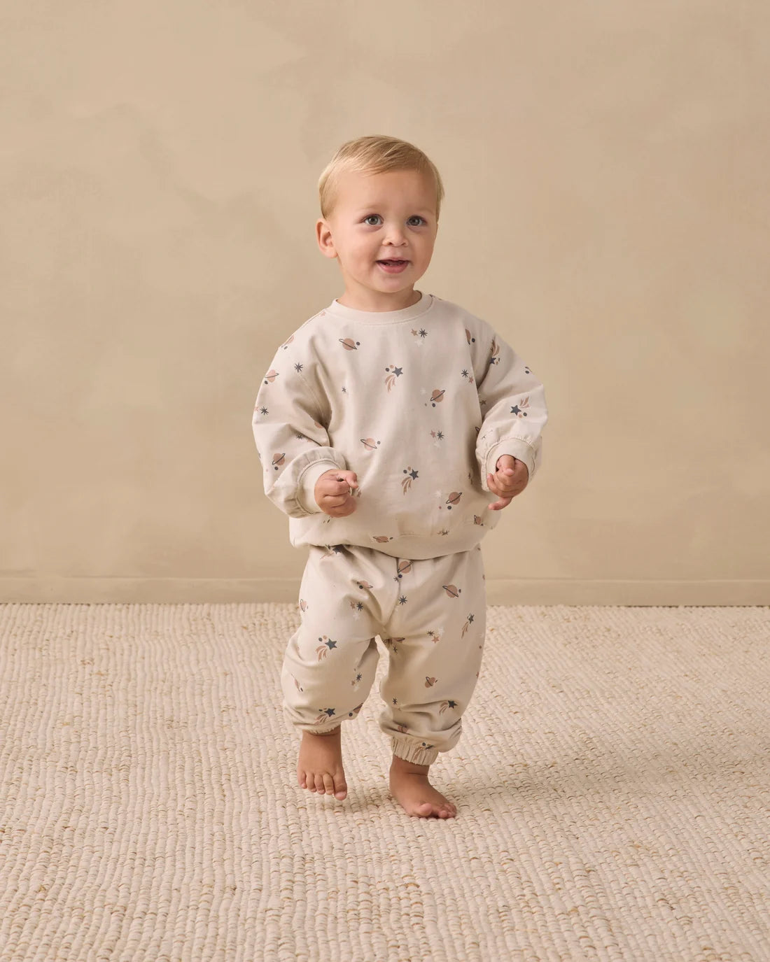 Space oversized sweatpants by Quincy Mae with a relaxed fit, soft fabric, and a comfortable, casual style for everyday wear.