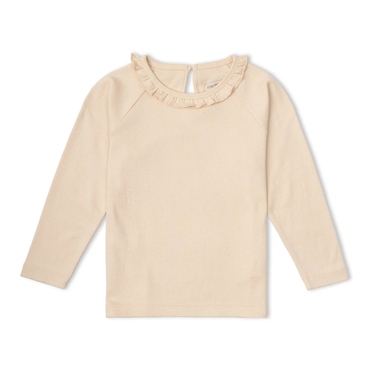 Oat Organic Ruffle Neck Top