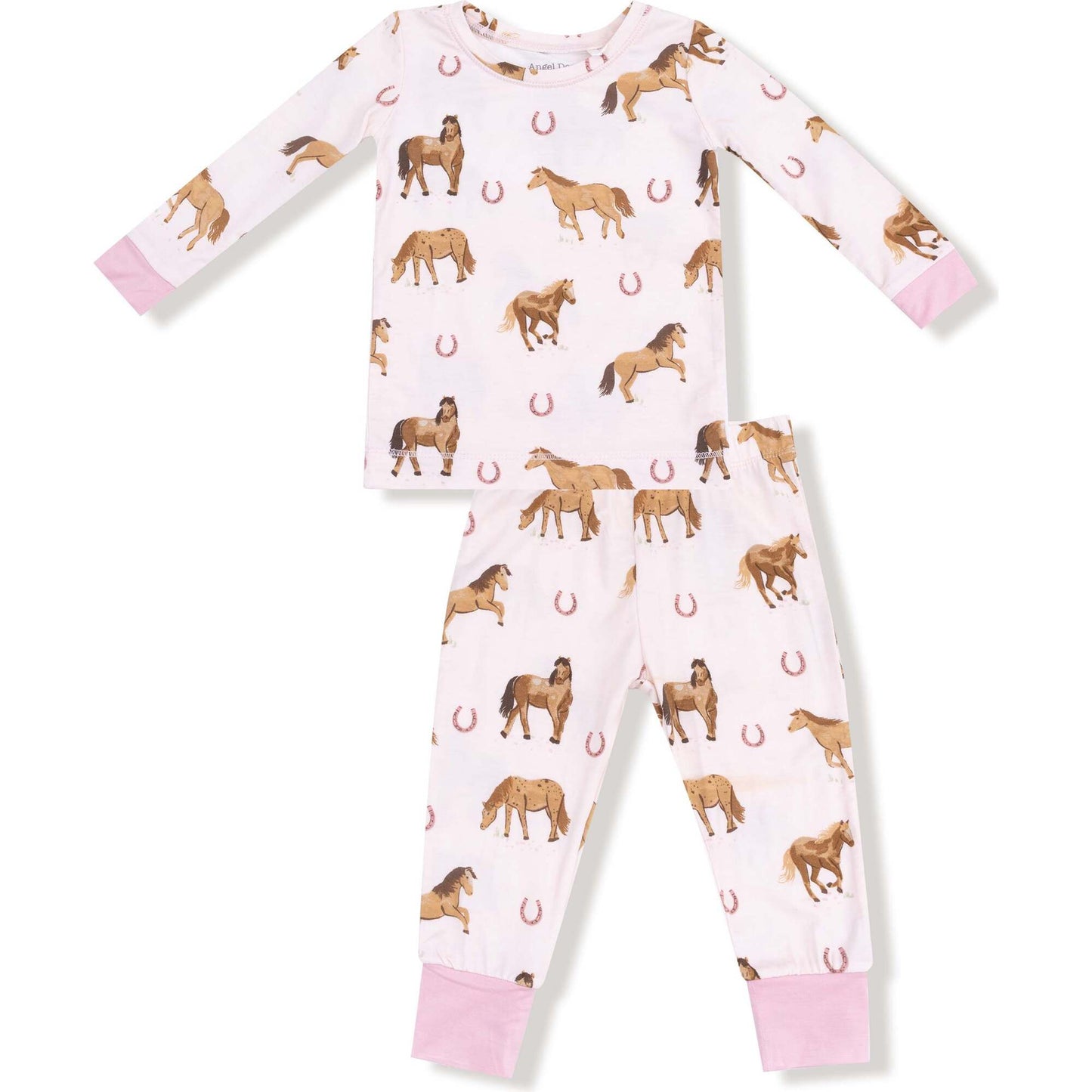 Pink Horses L/S Loungewear Set