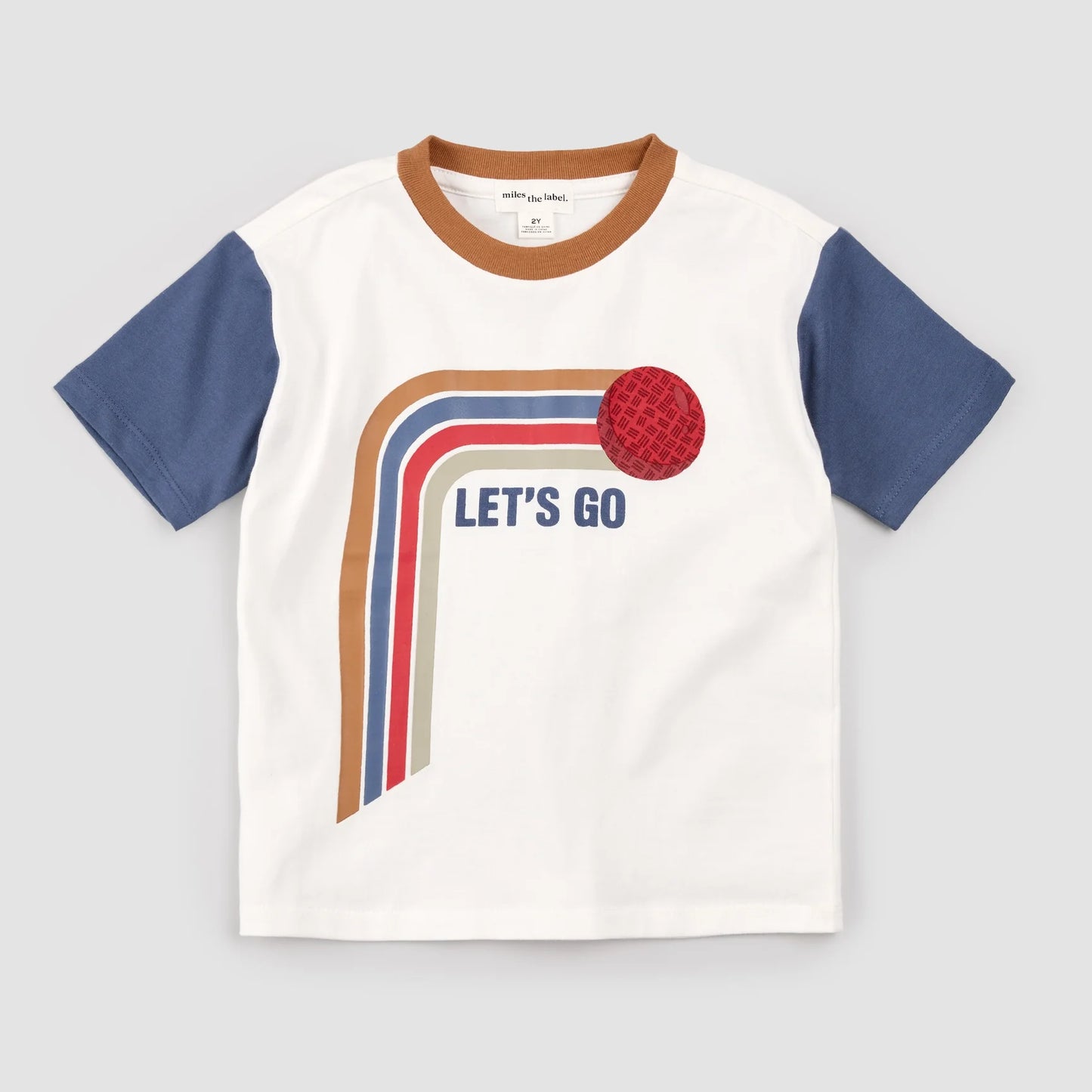 Let's Go Contrast Color T-Shirt