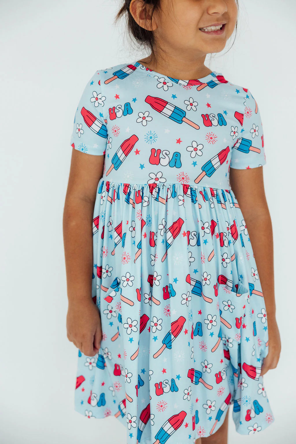 Mila & Rose - Proudly Patriotic S/S Pocket Twirl Dress