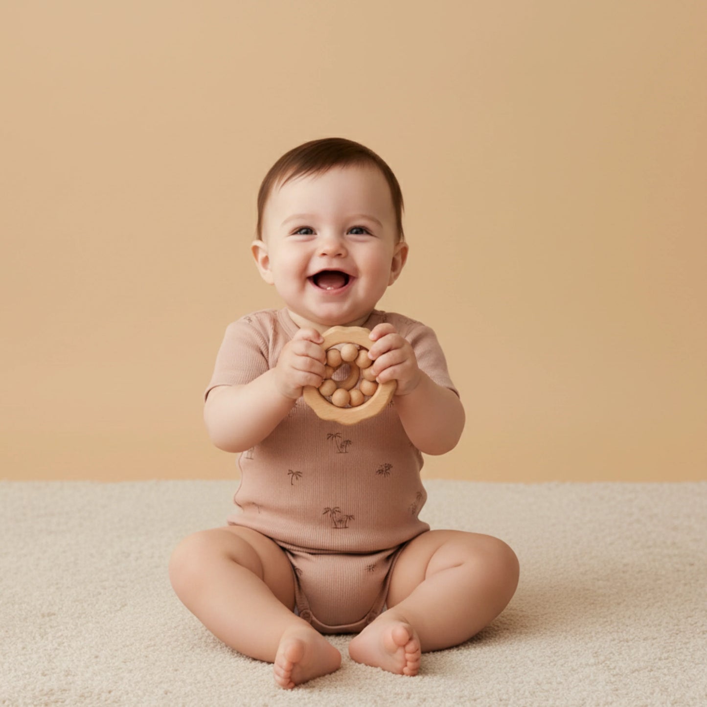 Island Palm Organic Short Sleeve Bubble Romper