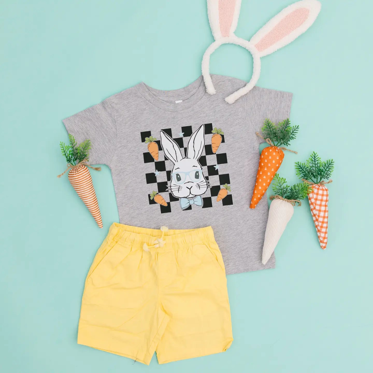 Cotton Tail Bunny Bow Tie Toddler and Youth Easter Shirt