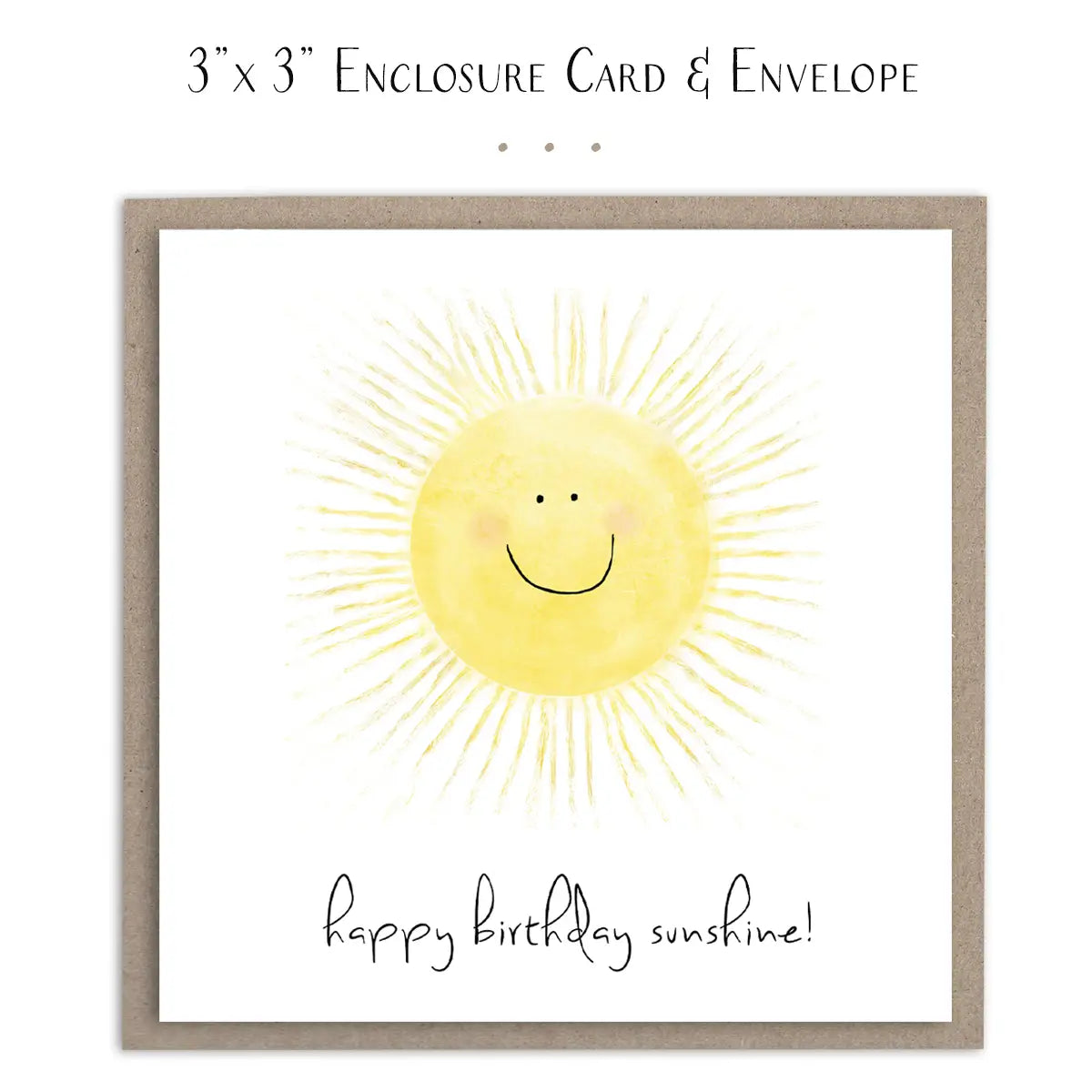 Happy Birthday Sunshine - Mini Card