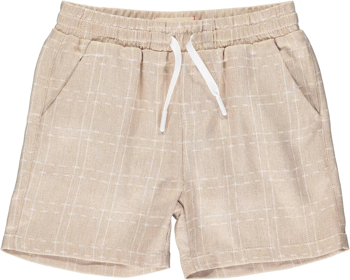 Me & Henry - Tan Grid Hybrid Short
