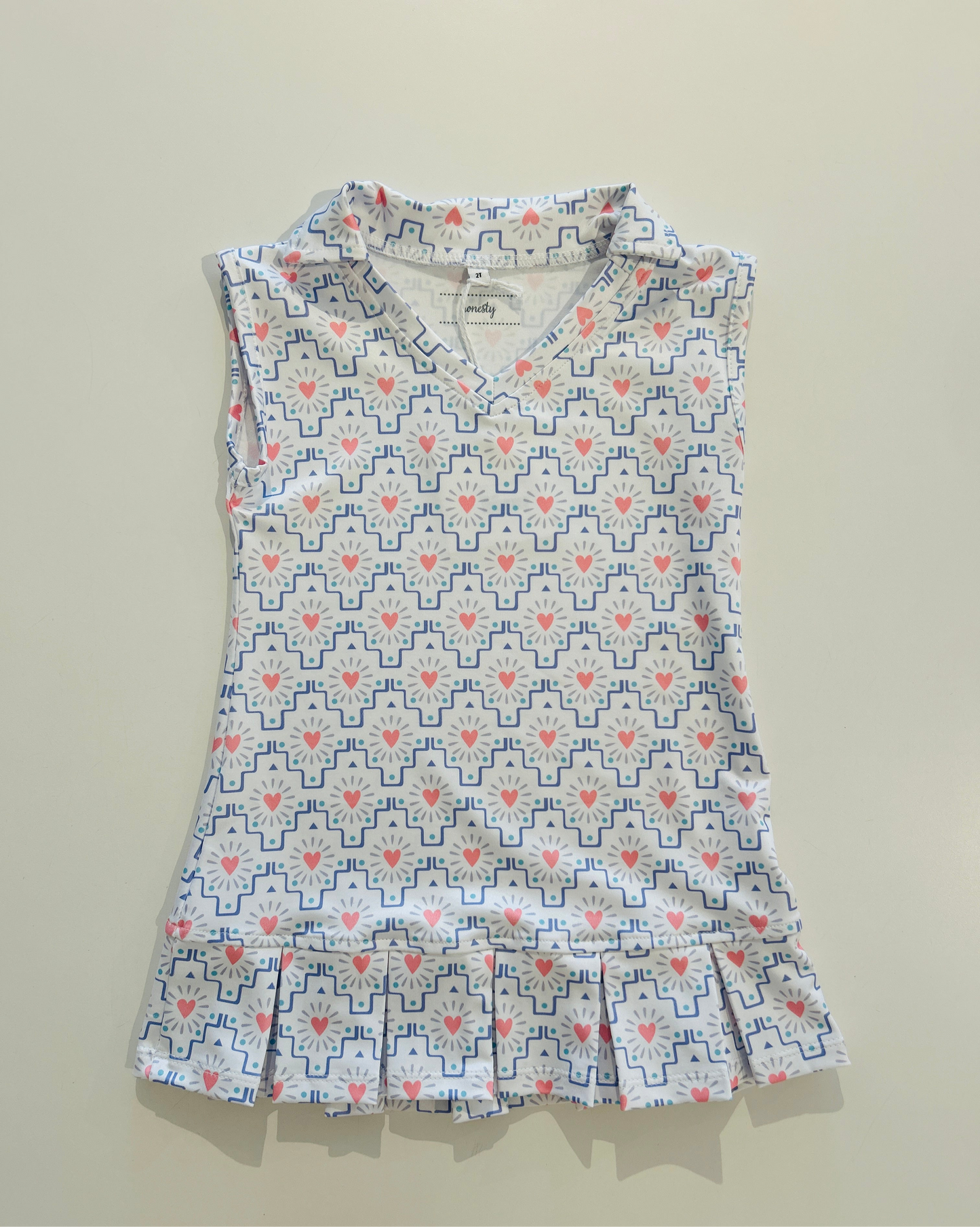 Honesty - Hearts Pleated Dress