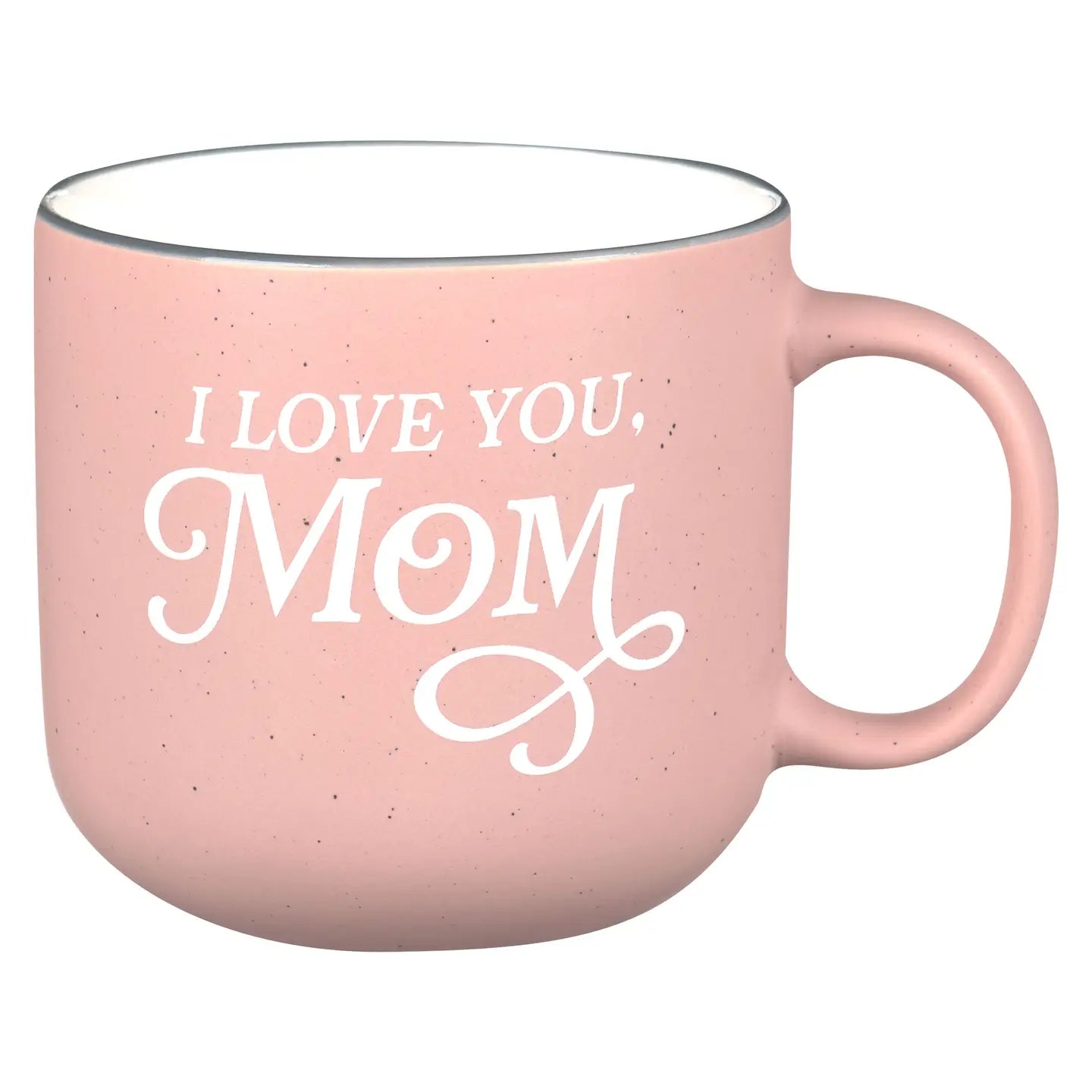 Pink I Love You Mom Mug