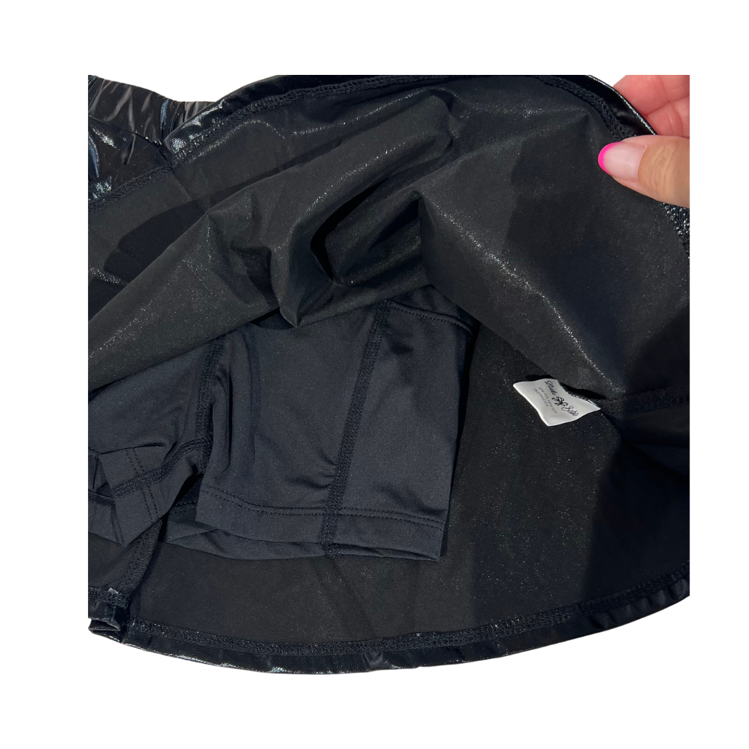 Lulu Bebe - Metallic Black Skirt