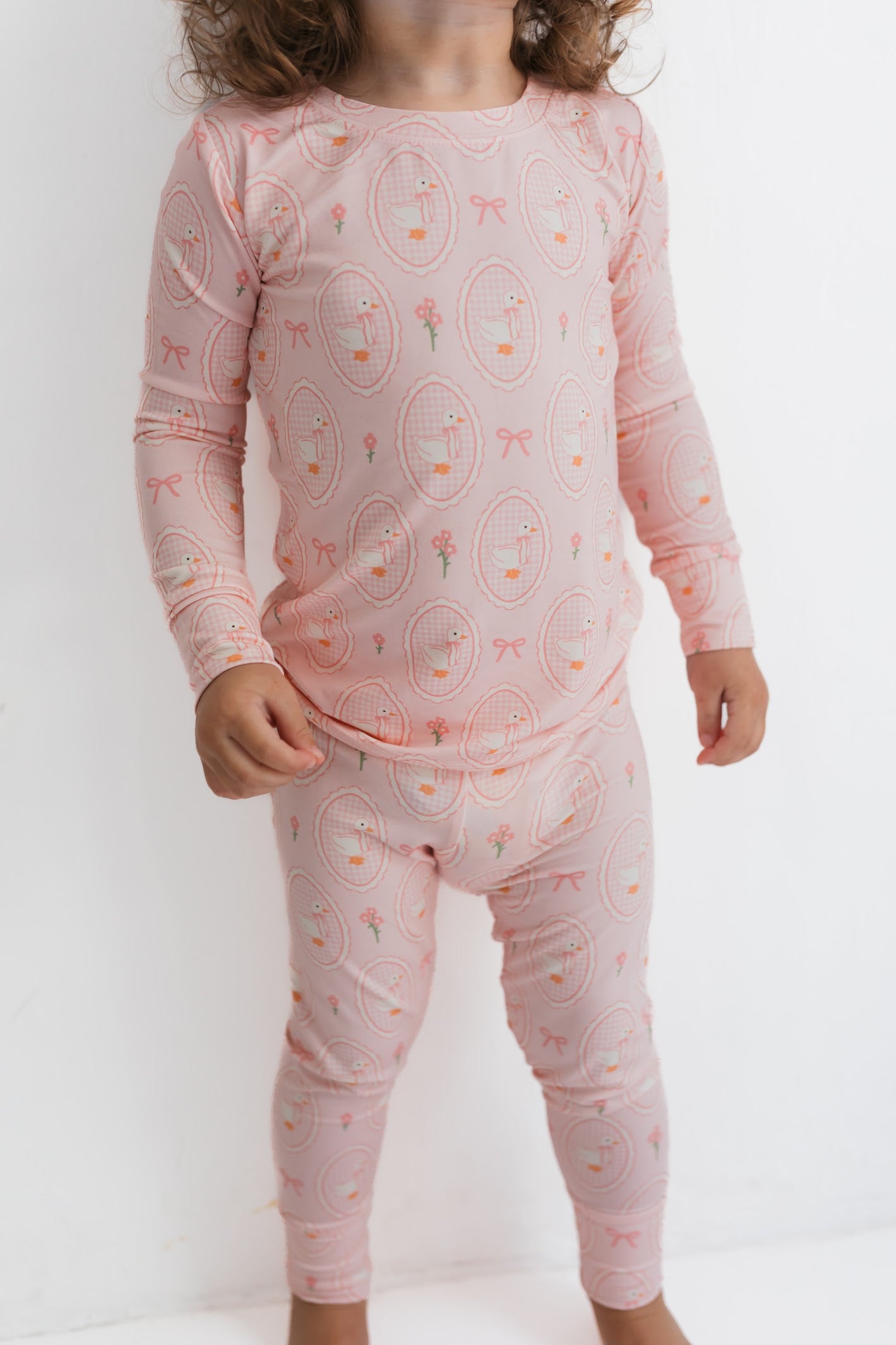Pink Little Goose Two Piece Set