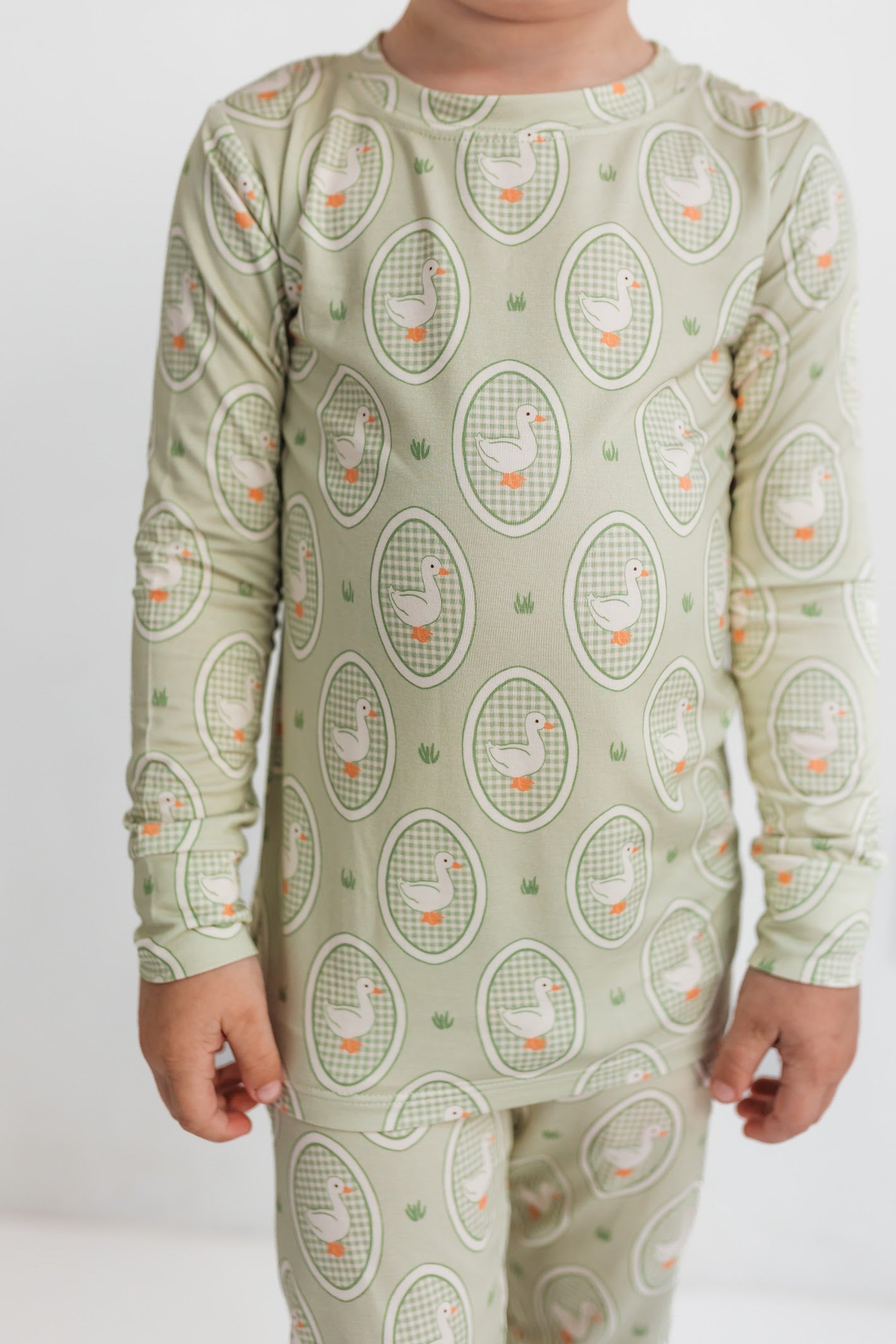 Green Little Goose Two Piece Set