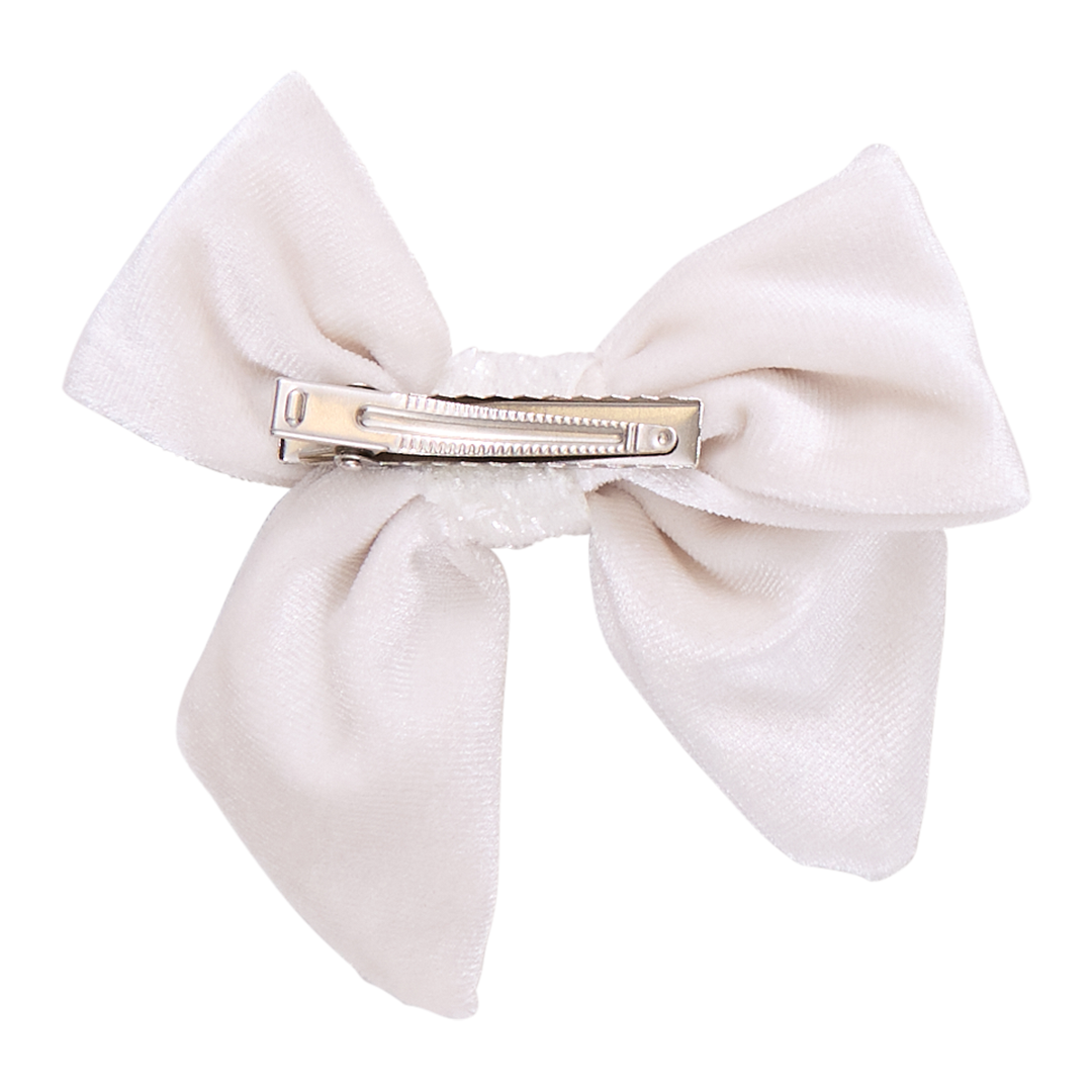 Pink Chicken - Snow White Girls Velour Bow