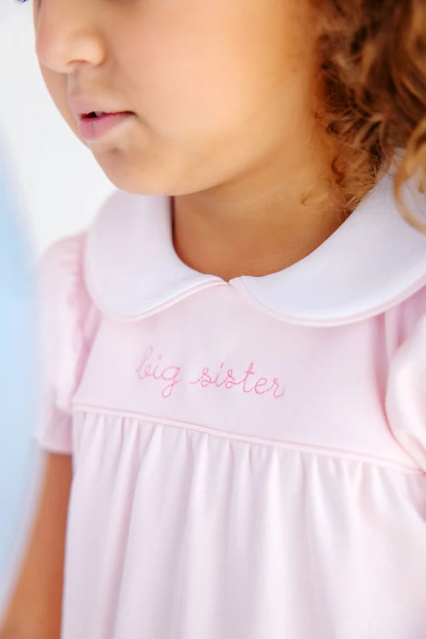 Palm Beach Pink with Hamptons Hot Pink Big Sister Holly Day Dress