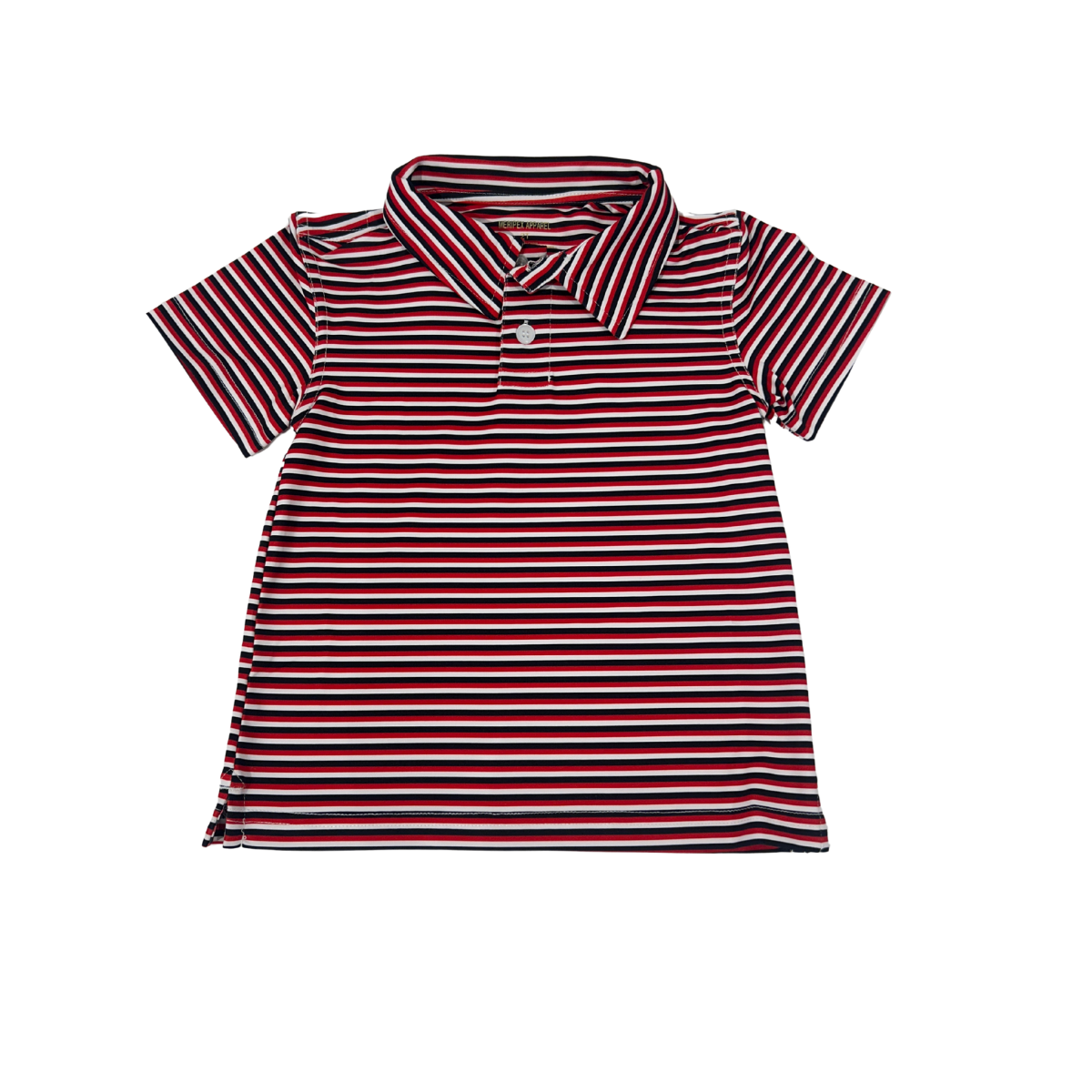 Meripex - Red, Black, & White Stripe Polo