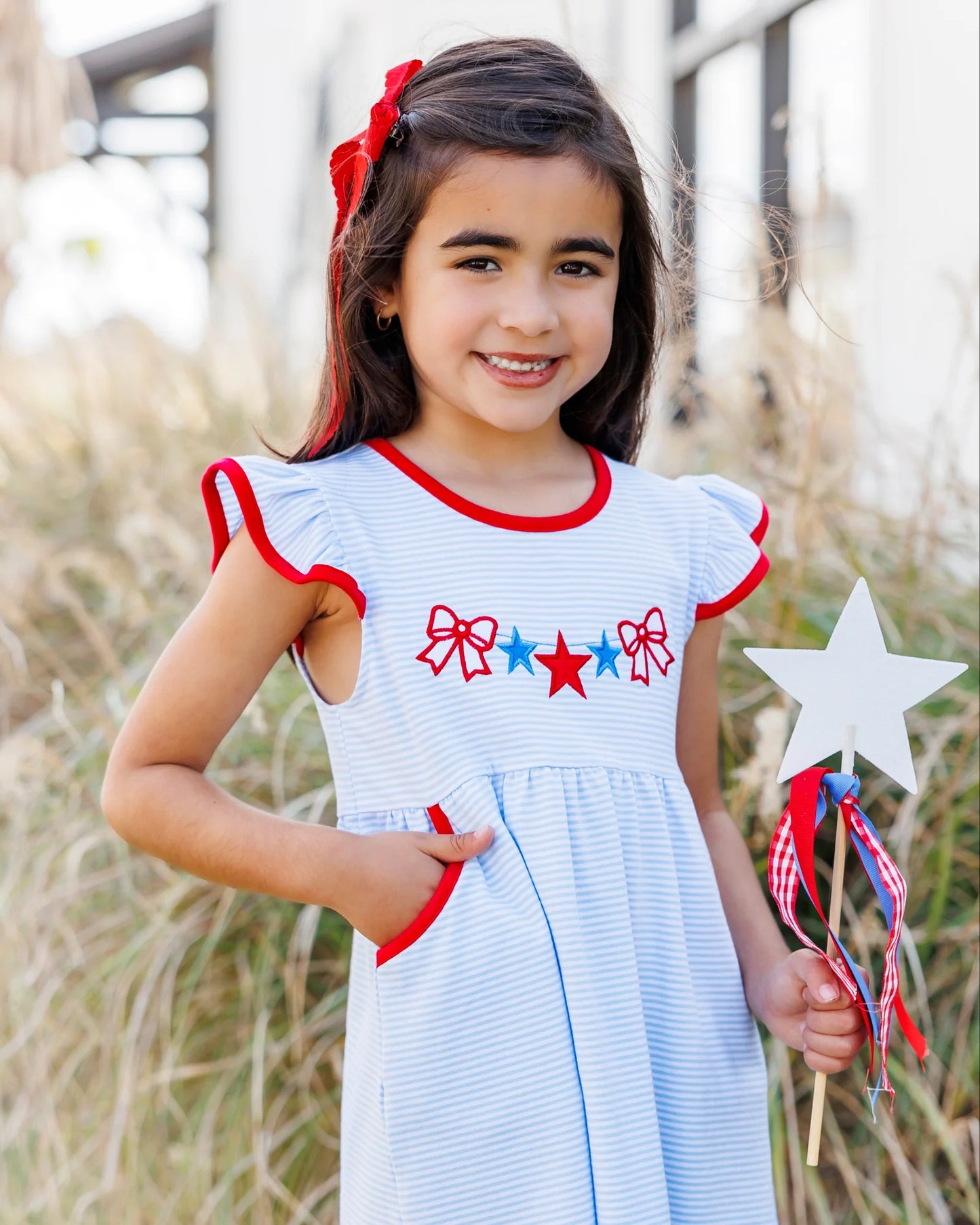 Jellybean - Stars, Stripes, and Bows Dress