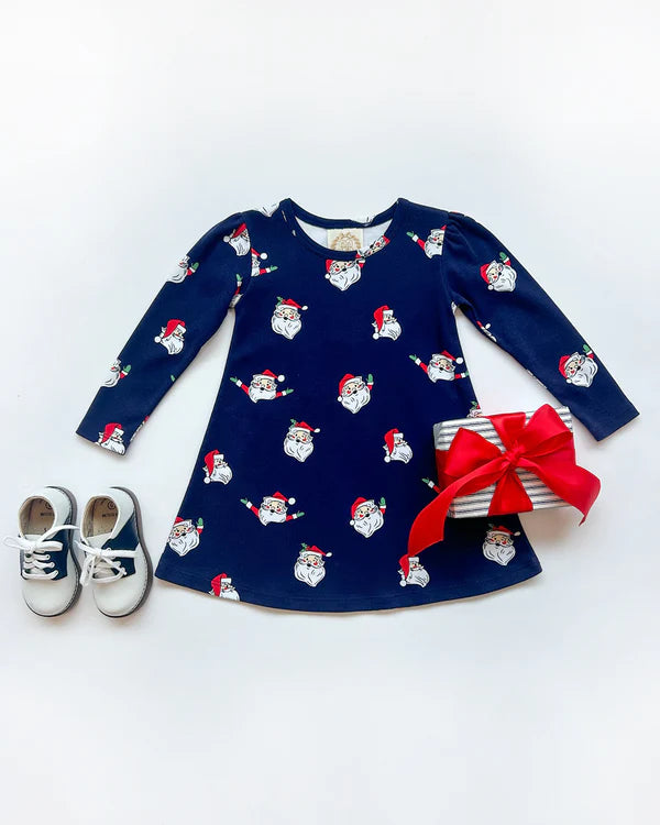 Jolly Old St Nick Long Sleeve Penny's Play Dress