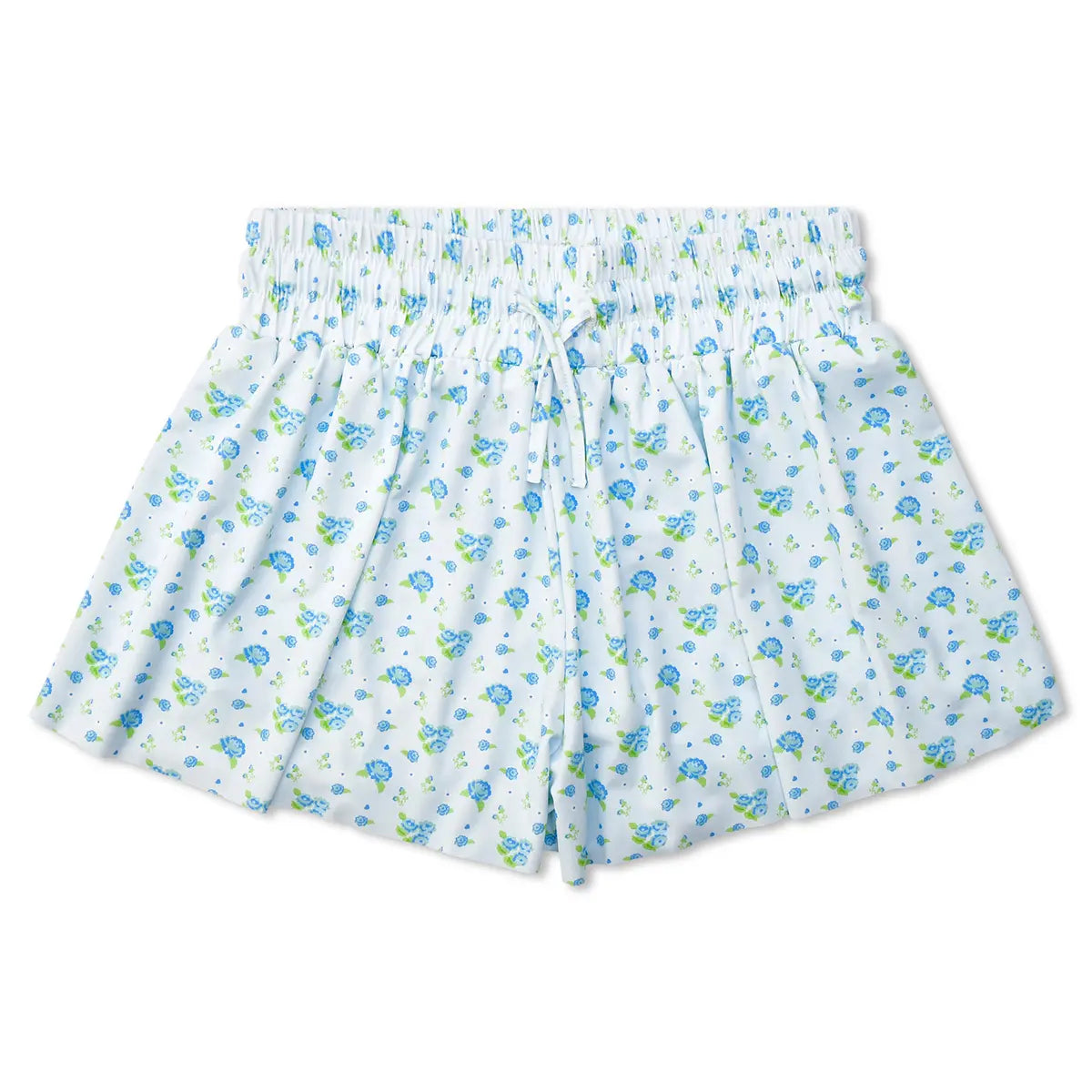 Blue Floral Butterfly Shorts