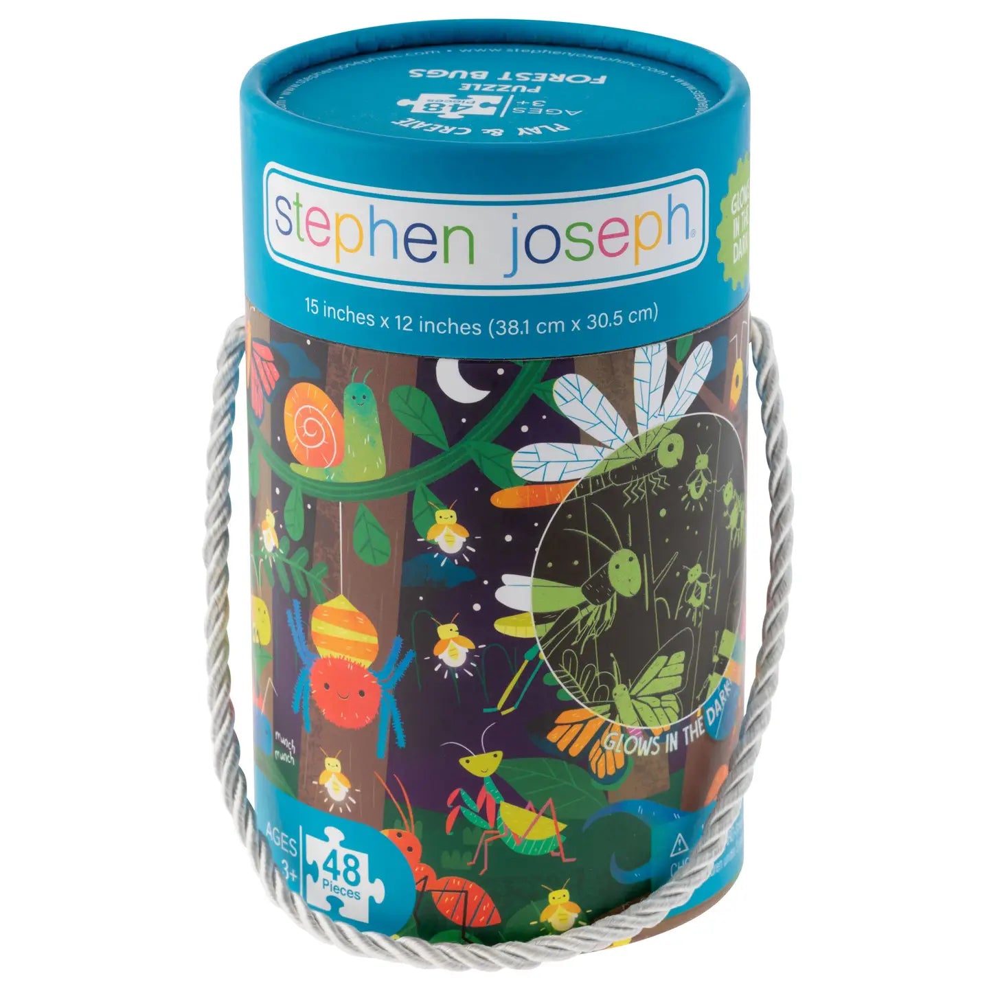 Glow in the dark puzzle by Stephen Joseph Gifts featuring colorful, luminous pieces designed for children’s entertainment.