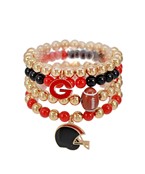 Georgia Football Bracelet Stack