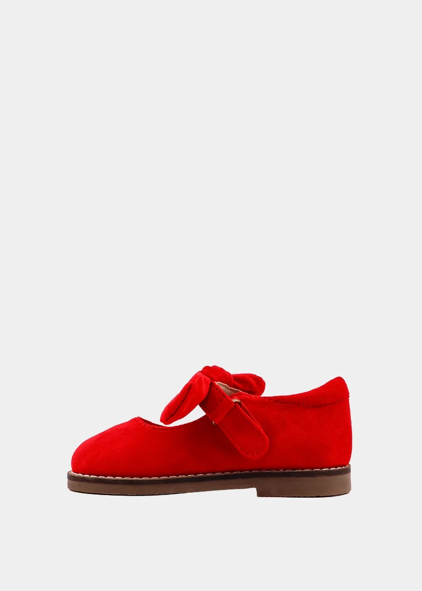 Red Suede Allegra Mini