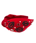 Red & Black Football Headband