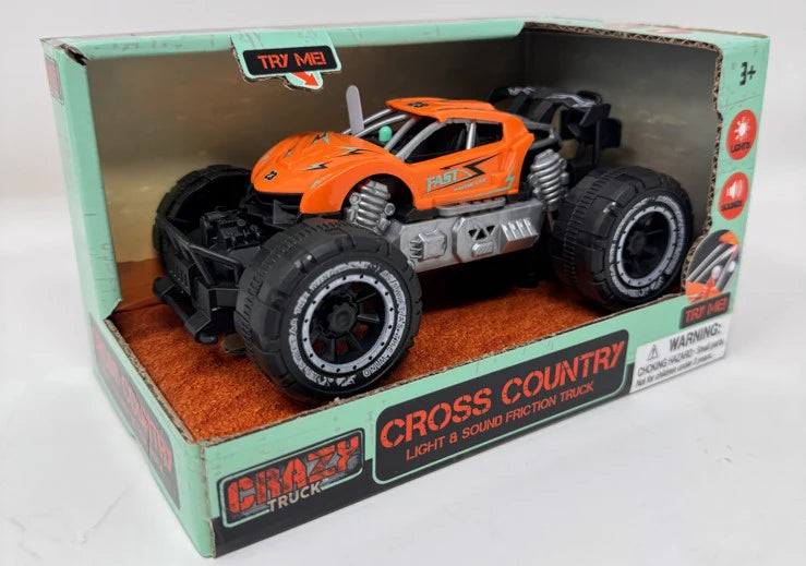 Crazy Truck Cross Country Light & Sound Friction Truck