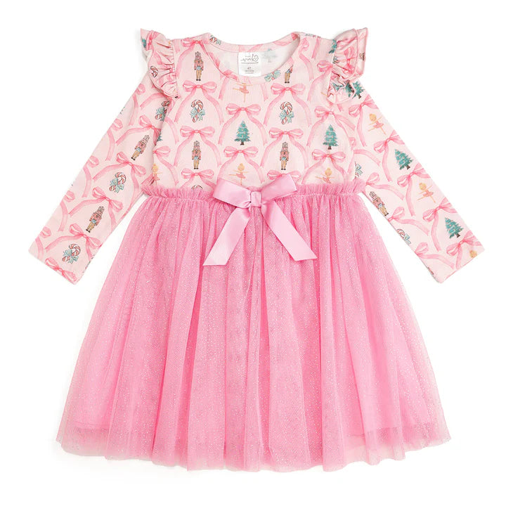 Nutcracker Trellis Christmas Long Sleeve Tutu Dress 2T Nutcracker Trellis Christmas Long Sleeve Tutu Dress 2T