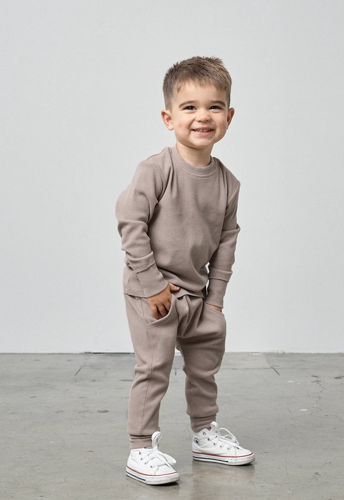 Mushroom Ribbed Jogger