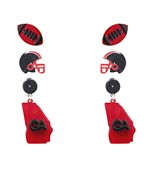 GA Football Earring Set