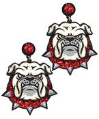 GA Bulldog Glitter Earring