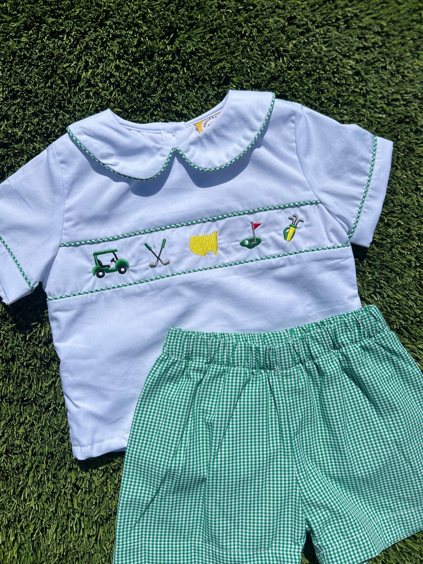 Hibiscus & Honey - Par-Tee Woven Boys Short Set