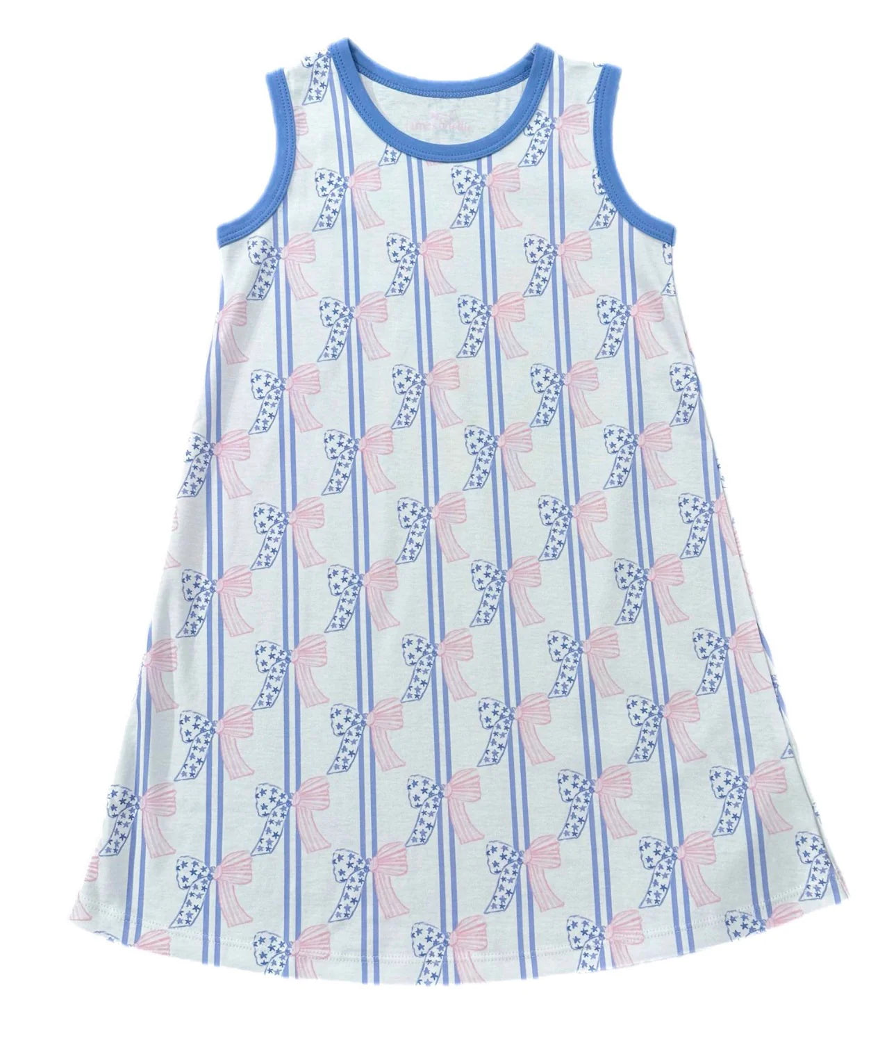 Patriotic Bow Knit Madison Sleeveless Play Dress