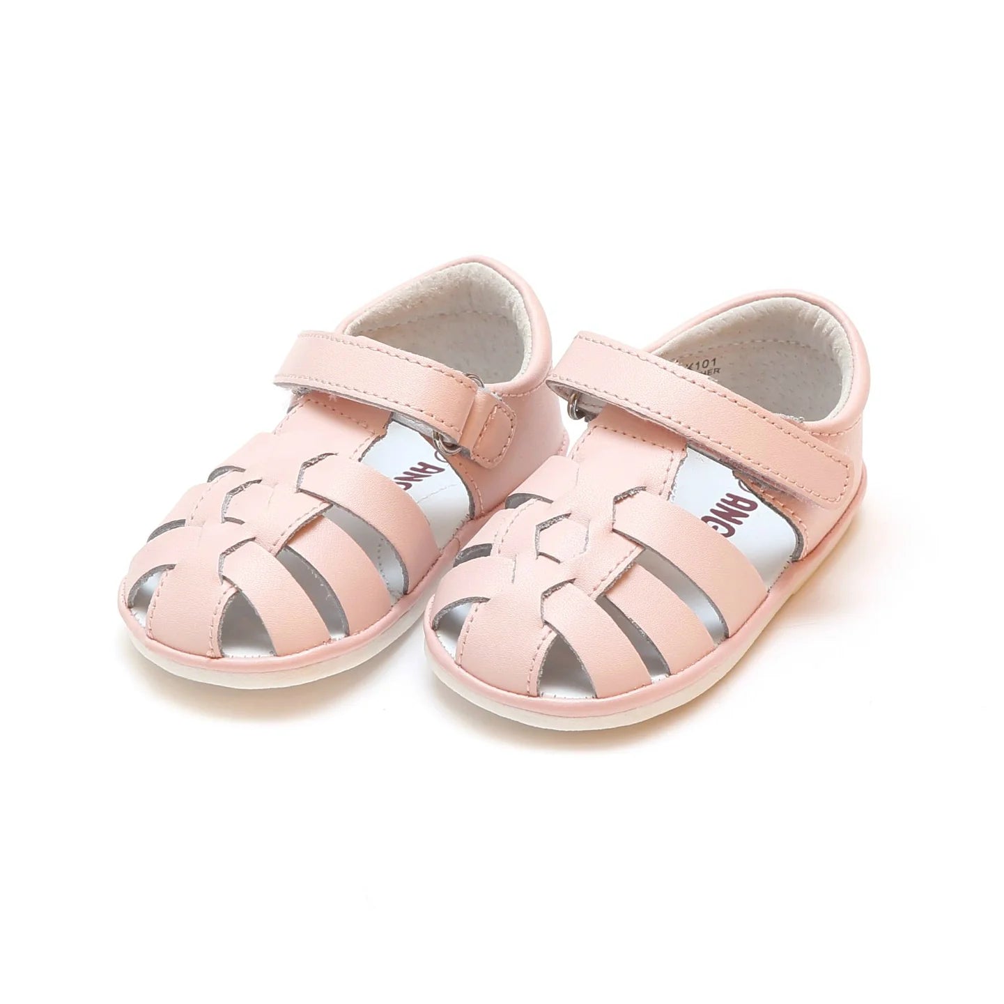 Pink Christie Leather Fisherman Sandal (Baby)