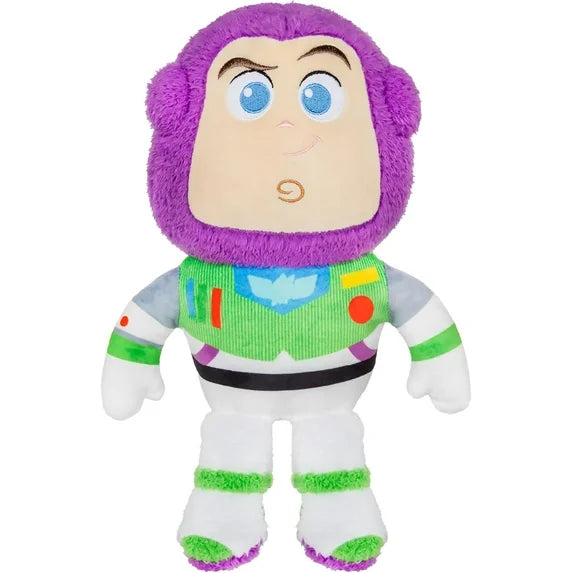 Soft 12-inch Buzz Lightyear plush toy from Toy Story by Kids Preferred, featuring bright colors and detailed character design.